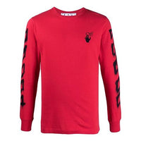 Off-White SS21 Geometry Pattern Long Sleeves Slim Fit Version Red OMAB001S21JER0052510
