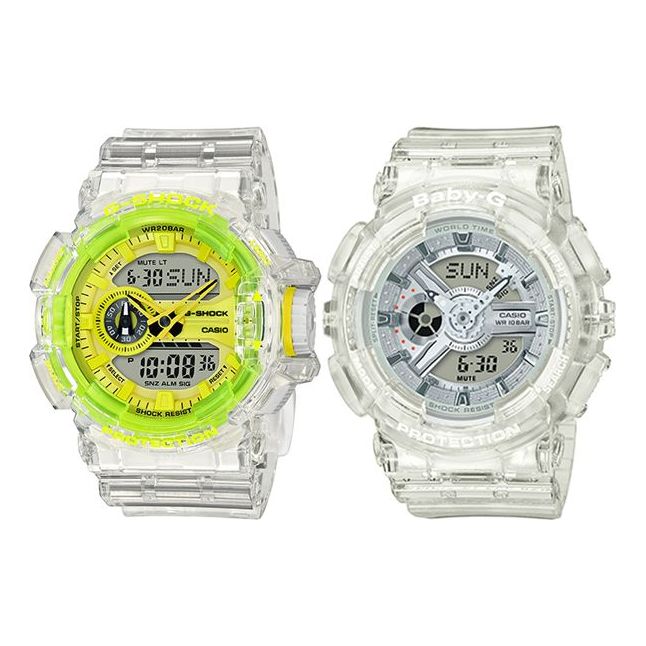 CASIO Baby-G 'White' GA-400SK-1A9PRS&BA-110CR-7A