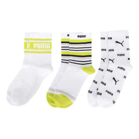 PUMA Casual Sock 3 Pack 'White Black Green' 935400-02