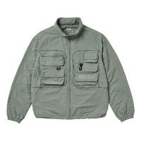 PALACE Zipper Multiple Pockets Alphabet Logo Jacket Unisex Gray P20JK010