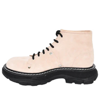 (WMNS) Alexander McQueen Tread Boots 'Beige Black' 595469WHZ281887