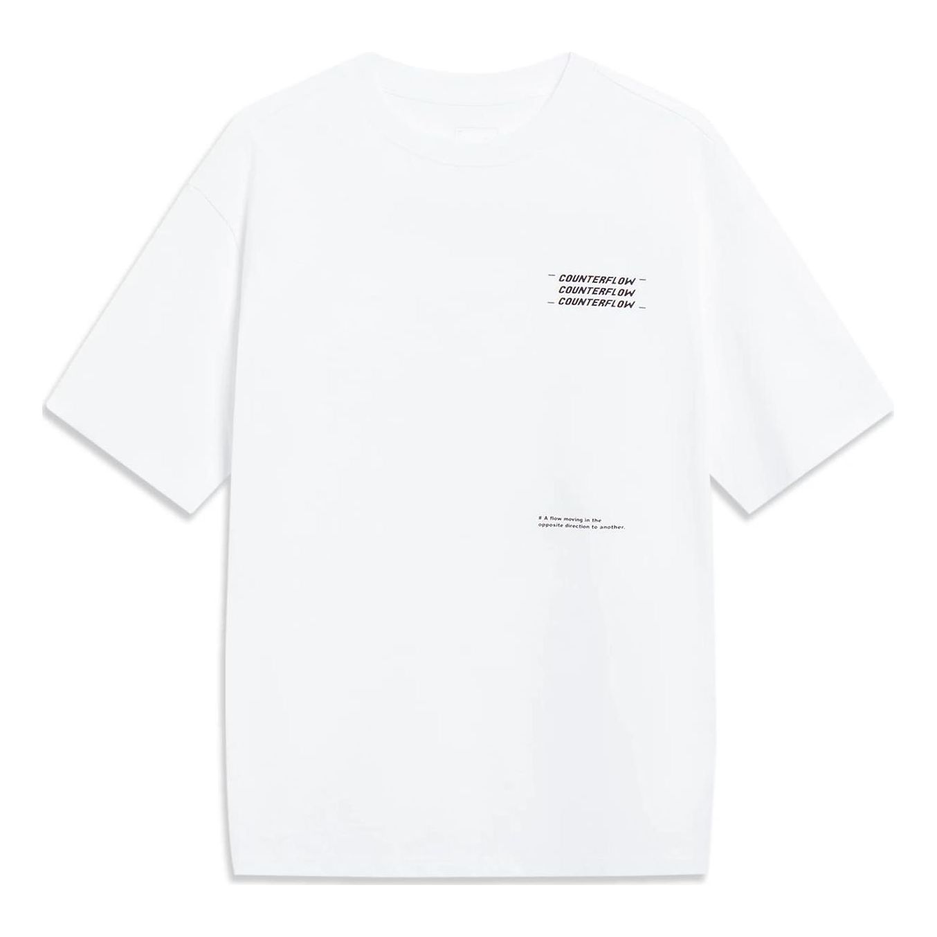 Li-Ning Counterflow Graphic T-shirt 'White' AHST537-1