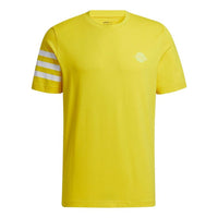 adidas neo Casual Sports Round Neck Short Sleeve Yellow GP5695