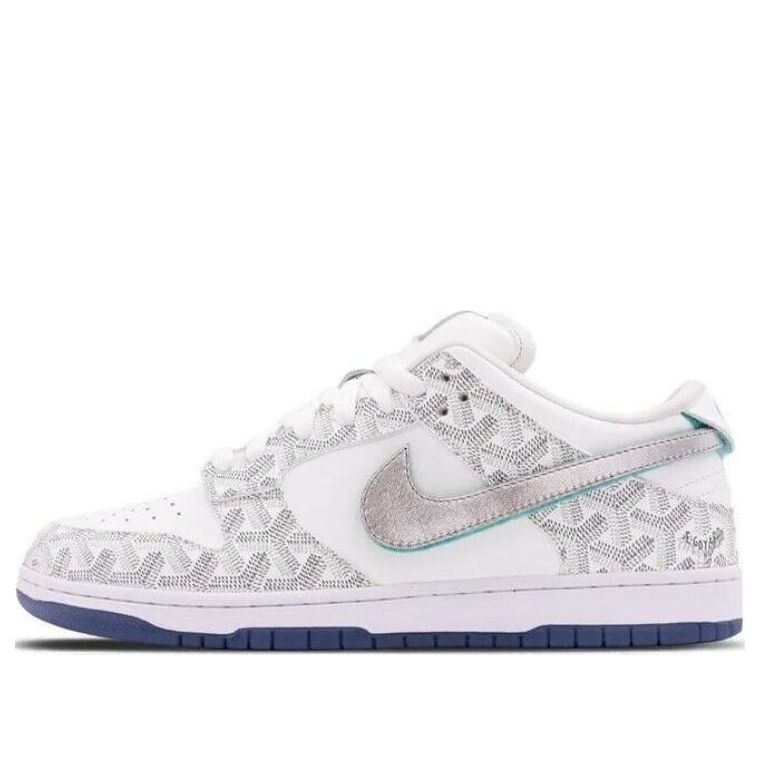 Nike x The Shoe Surgeon SB Dunk White Diamond Lux 'White Grey' 4SM200002H2