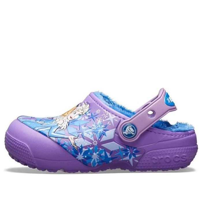 (GS) Crocs Fun Lab Lined Frozen Clogs 'Purple Blue' 205292-510