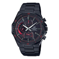 CASIO Waterproof EDIFICE Sapphire Crystal Solar Powered Mens Black Analog EFS-S560YDC-1APR