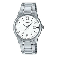 CASIO Male DRESS Japan / South Korea Fashion Mens Silver Analog MTP-V002D-7B3