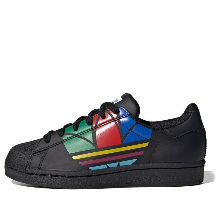 (GS) adidas originals Superstar Pure J 'Black' FW4006