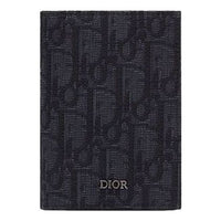 DIOR Bi-Fold Card Holder 'Black Oblique Jacquard' 2ESCH138YSE-H03E