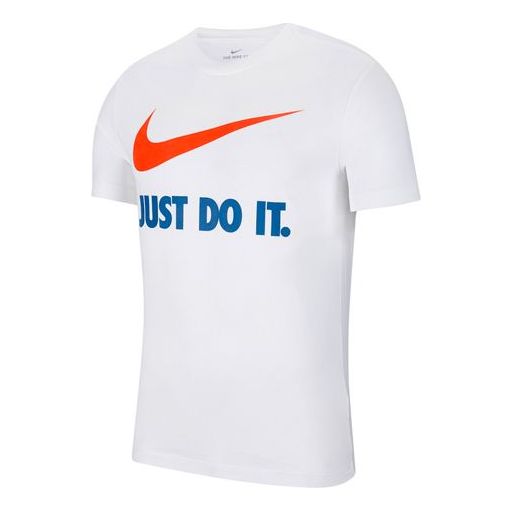 Nike Sportswear logo Printing Casual Loose Round Neck Short Sleeve White BV0630-100