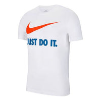 Nike Sportswear logo Printing Casual Loose Round Neck Short Sleeve White BV0630-100