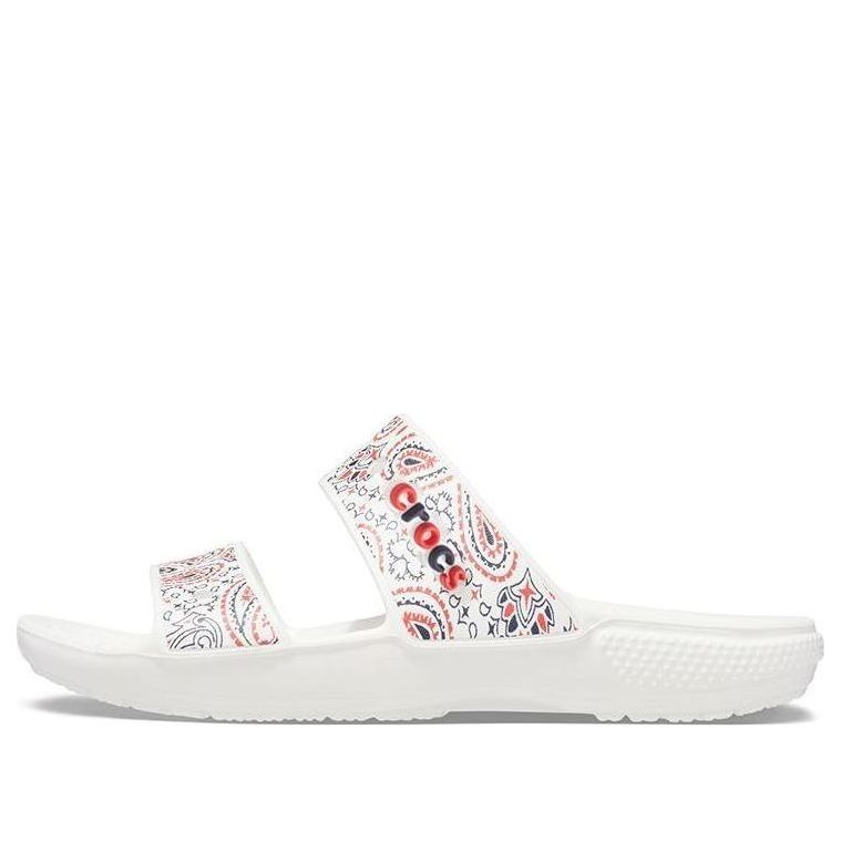 Crocs Classic Non-Slip Wear-Resistant Sports Slippers Unisex White 207350-94S