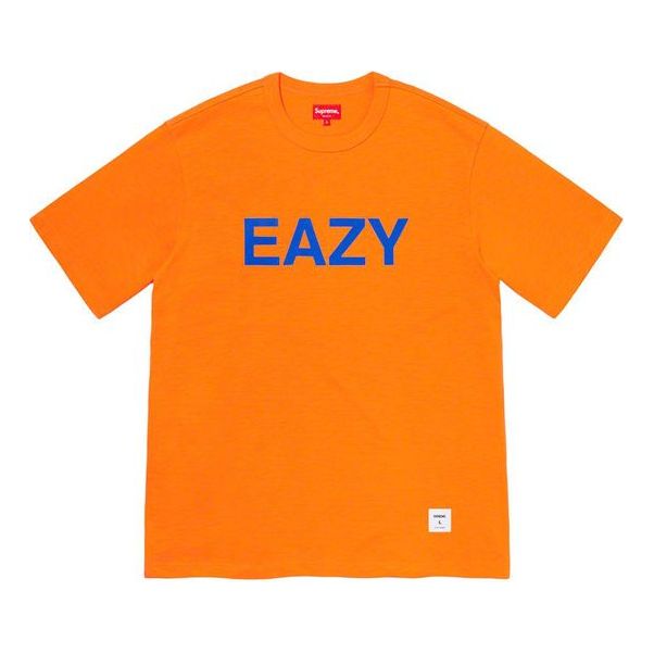 Supreme SS20 Week 1 Eazy S/S Top Alphabet Short Sleeve Orange SUP-SS20-221