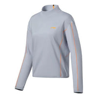 Li-Ning Running Series Loose Half Turtleneck Sports Long Sleeves Light Blue T-Shirt ATLS012-1