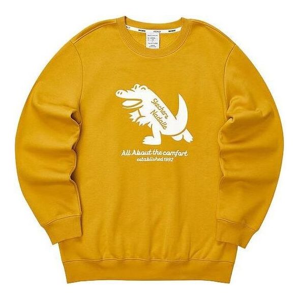 Skechers Casual Graphic Crew Sweater 'Yellow White' L423U074-00UV