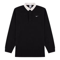Nike Solo Swoosh Rugby Top Asia Sizing 'Black' DQ5222-010
