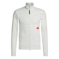 adidas Side Stripe Logo Printing Stand Collar Jacket White HG2071