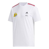 adidas x POKEMON Crossover M Pkmn Jrsy Printing Sports Round Neck Short Sleeve White GN3002