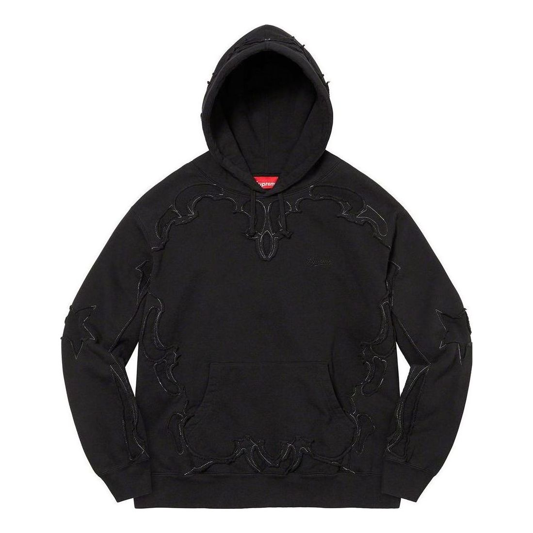 Supreme Western Cut Out Hooded Sweatshirt 'Black' SUP-SS23-217