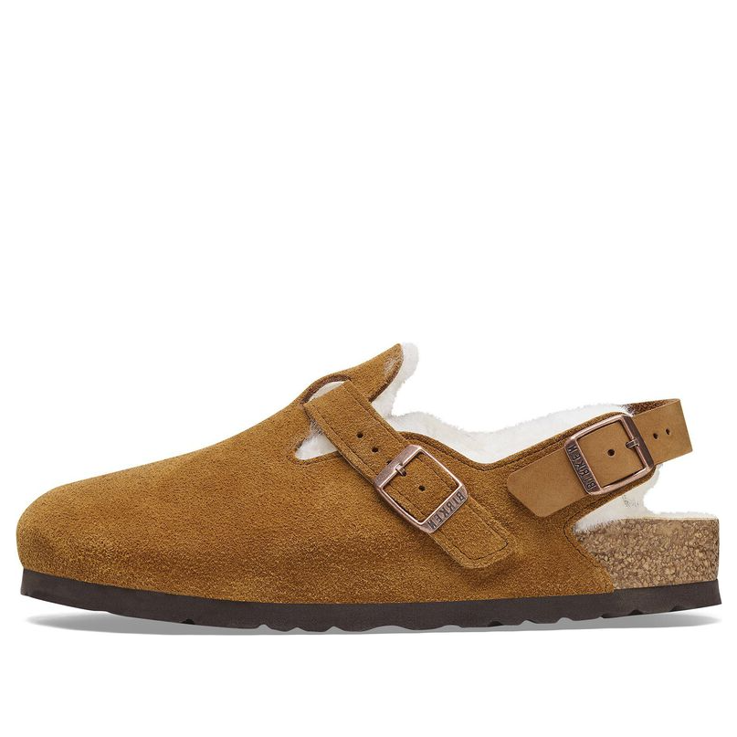 Birkenstock Tokio Inside Shearling Suede 'Regular Brown' 1028374