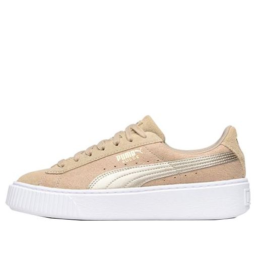 (WMNS) PUMA Suede Platform Safari Khaki 364594-01