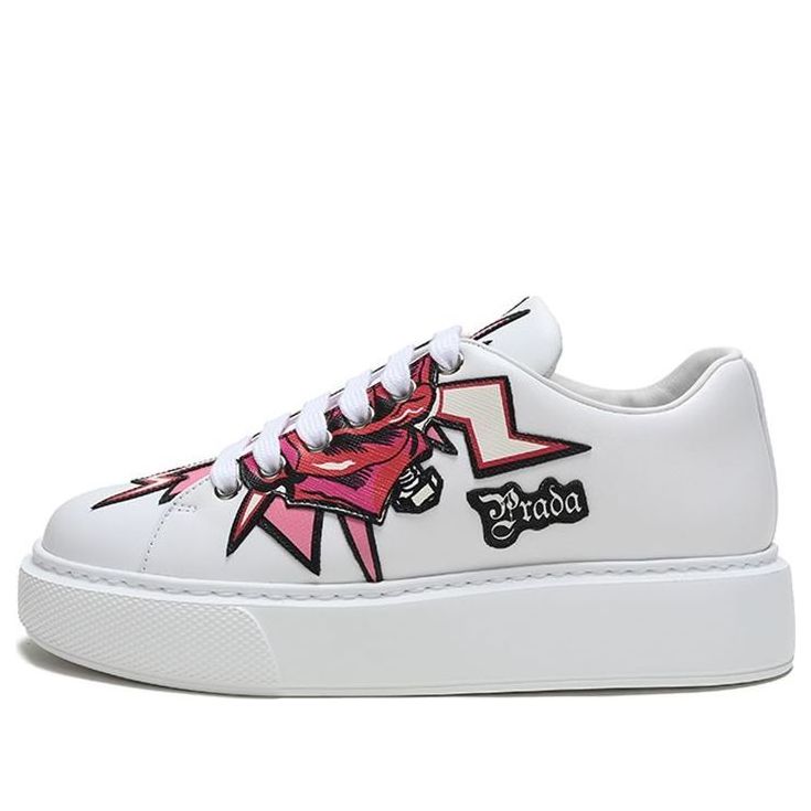 (WMNS) PRADA Graphic Rose Platform Sneakers 'White Multi-Color' 1E806L_3L2C_F0009_F_045