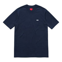 Supreme FW18 Reflective Small Box Navy Tee SUP-FW18-354