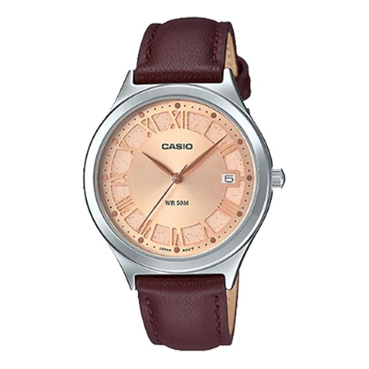 CASIO Female DRESS Japan / South Korea Fashion Brown Analog LTP-E141L-5A