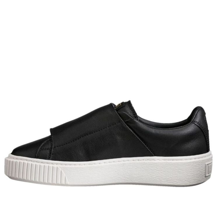 (WMNS) PUMA Basket Platform Big Strap 'Black' 364123-01