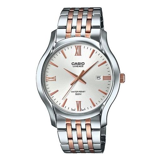 Casio Lineage Analog Watch 'Silver Rose Gold' LIN-200SD-9AV