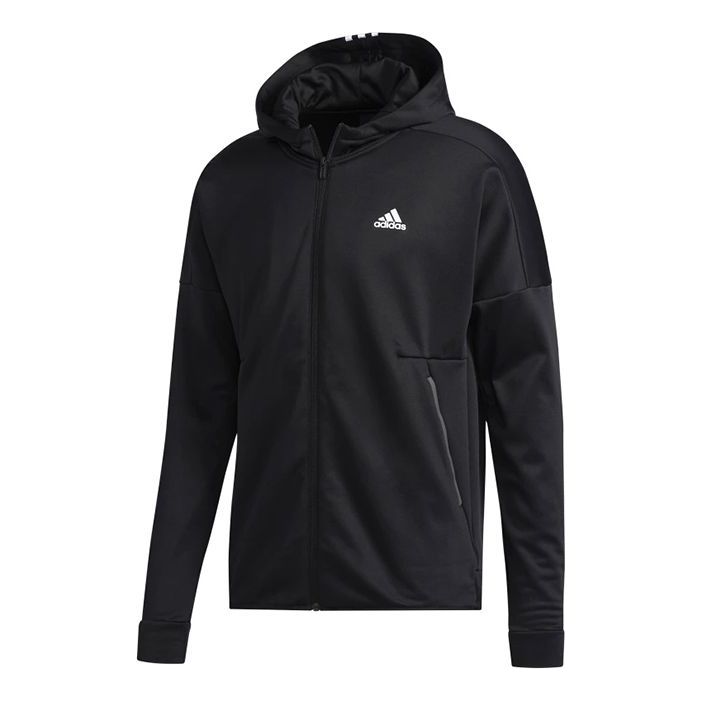adidas Windproof Sports Hooded Jacket Black FS6895