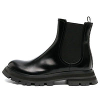 (WMNS) Alexander McQueen Wander Chelsea Leather Boots 'Black' 757487WIDU1