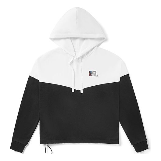 (WMNS) Vans Pullover Hood Athleisure Casual Sports White Black VN0A4RBFBLK