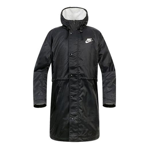 Nike Nsw Syn Fill Parka hooded lamb's wool Jacket Black BV4694-010