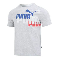 PUMA Ess Logo Power Tee 'Grey' 675728-04