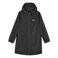 (WMNS) Skechers CNY Series Casual Long Jacket 'Black Red' L122W071-114723