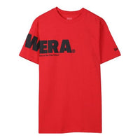 New Era logo Printing Round Neck Short Sleeve Unisex Red 11929535