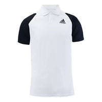 adidas Quick Dry Breathable Sports Short Sleeve Polo Shirt White H34705