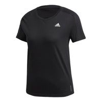 (WMNS) adidas Training Sports Running T-Shirts 'Black' GC6649