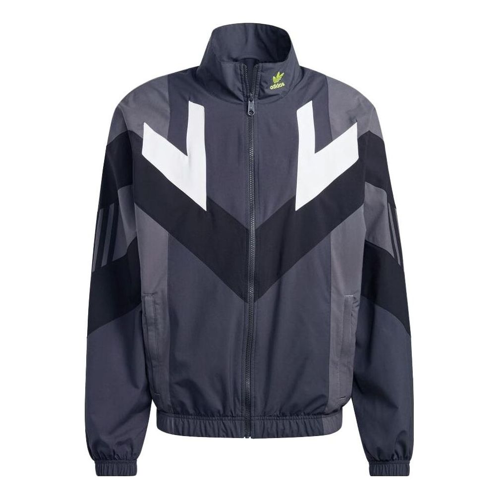 adidas originals Rekive Woven Track Jacket 'Carbon' IC6004
