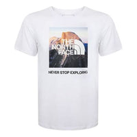THE NORTH FACE Never stop exploring Printing Short Sleeve Couple Style White NF0A5AX-F