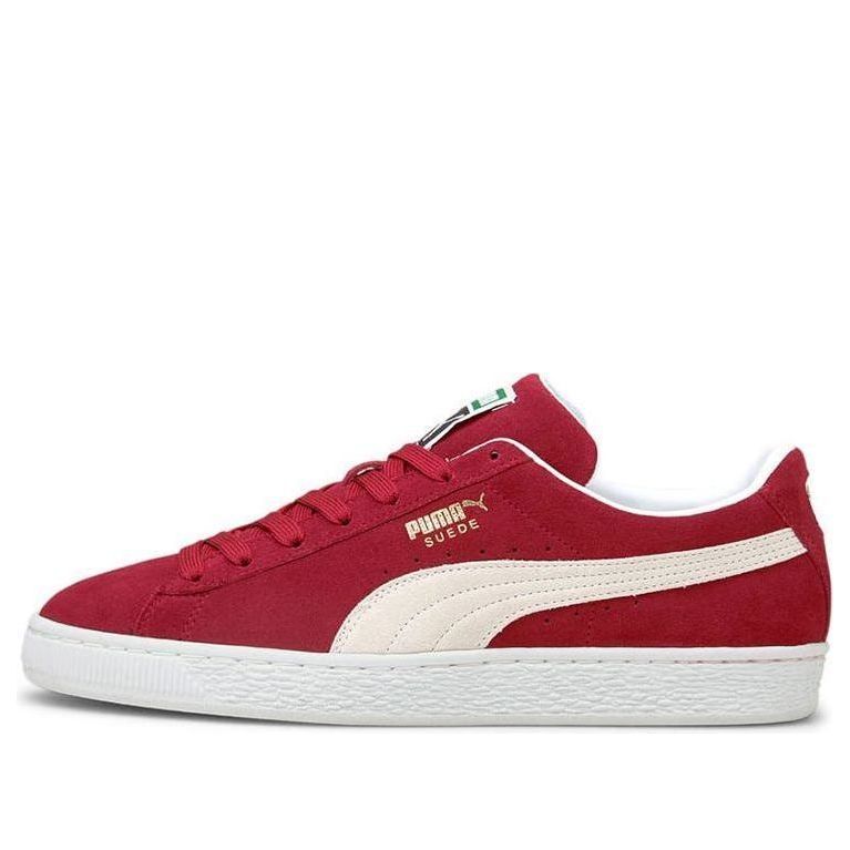 PUMA Suede Classic Xxi Minimalistic Cozy Retro Casual Skate Shoes Unisex Wine Red 385378-06