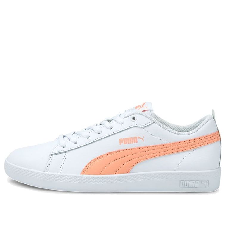(WMNS) PUMA Smash v2 Leather 'White Apricot Blush' 365208-26