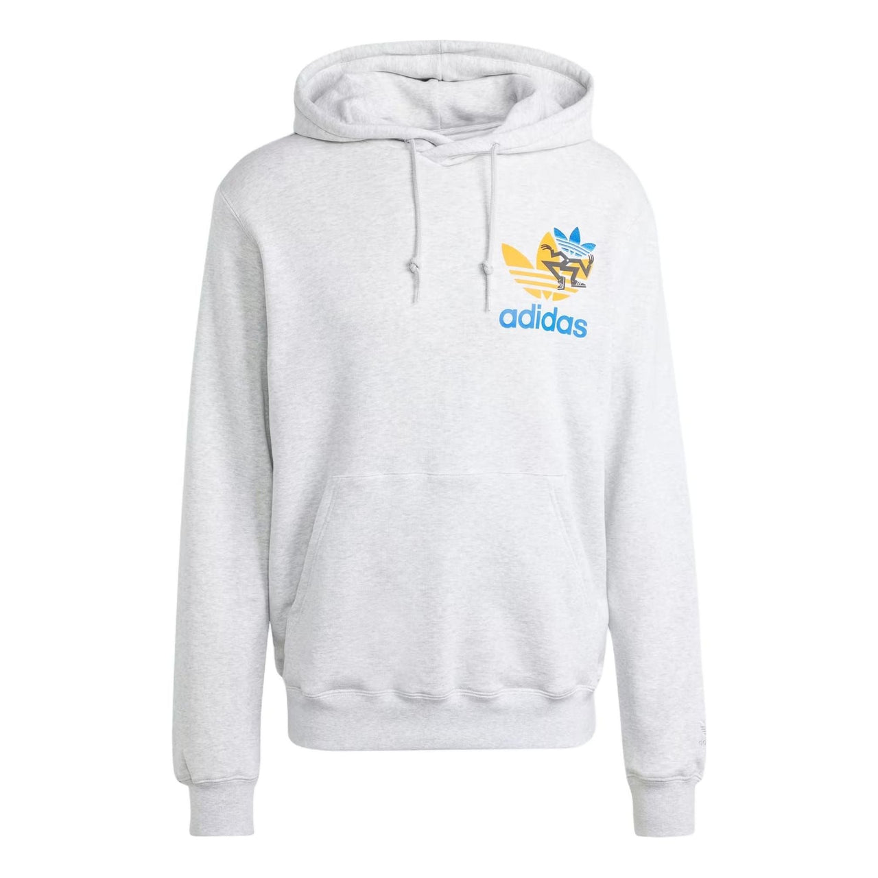 adidas Trefoil Hoodie Asia Sizing 'Light Grey' IS2913