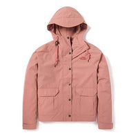 THE NORTH FACE Series Windproof Jacket Outdoor Windproof Water Repellent Pink 4NEY-R13