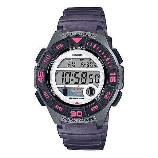 CASIO Multi-Color Small Sports Purple Gray PurpleGray Digital LWS-1100H-8AV