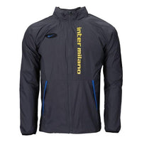 Men's Nike Printing Alphabet Brand Logo Zipper Stand Collar Jacket Black CK8571-021