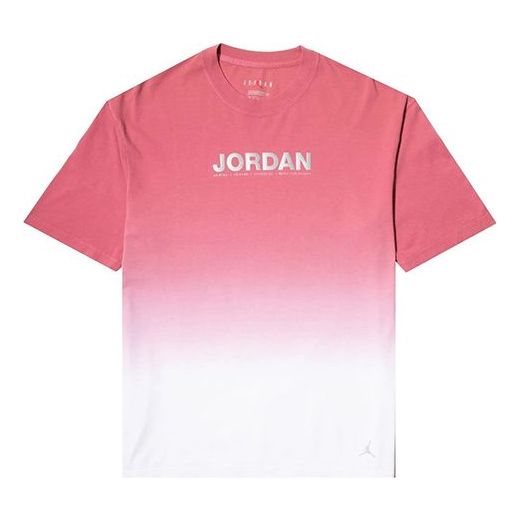 (WMNS) Air Jordan Gradient Sports Short Sleeve Pink White CU6368-101