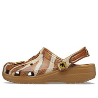 (GS) Crocs Jurassic World Classic Clogs 'Brown White' 208860-202