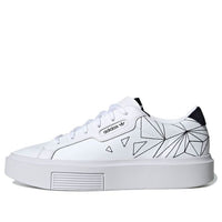 (WMNS) adidas Originals Sleek Super 'White Black' EH1391